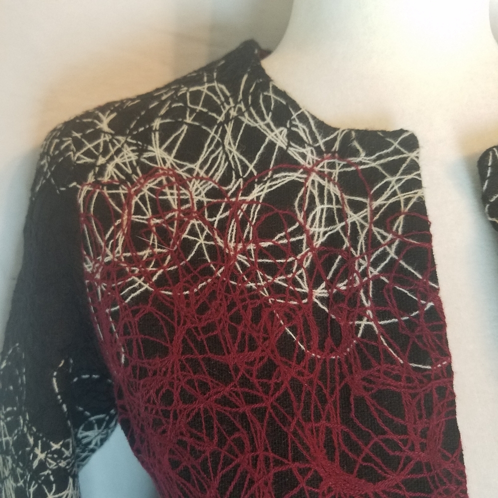 MaxMara Embroidered Graphic Long Jacket - Picture 6 of 14